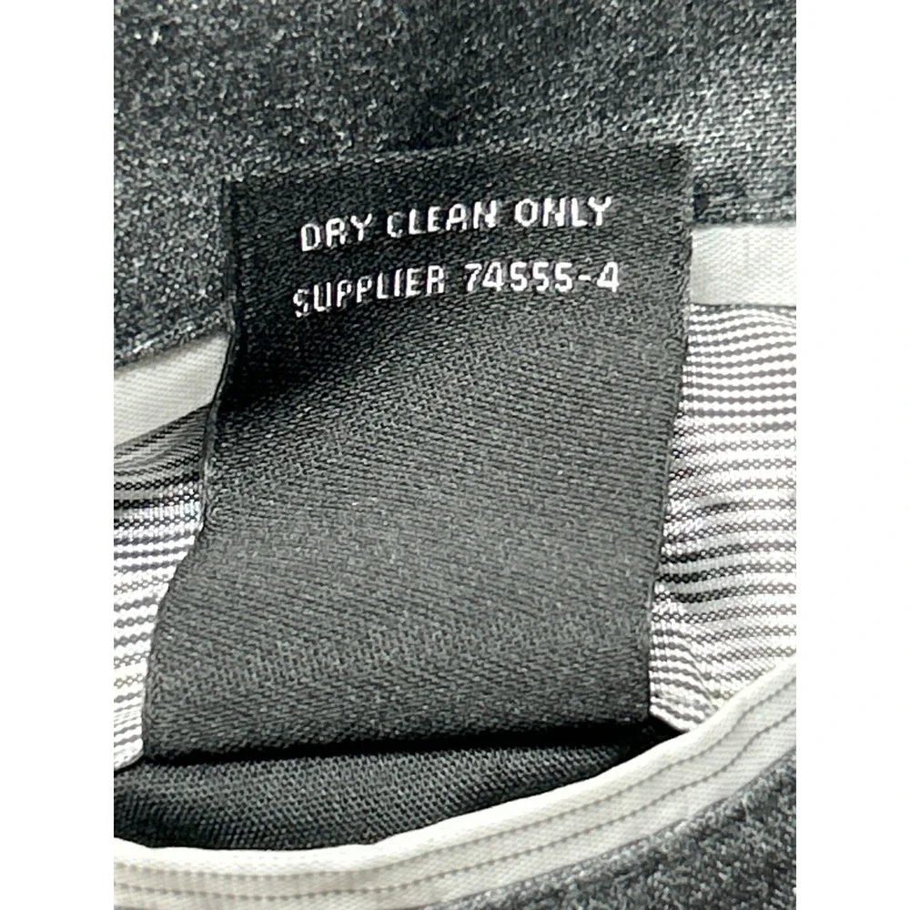 J Ferrar Blazer Jacket Mens 34 Short Charcoal Gray Stretch Slim Fit Solid New